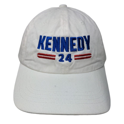 Kennedy 24 Slideback Hat White One Size Embroidered The Classics Yupoong