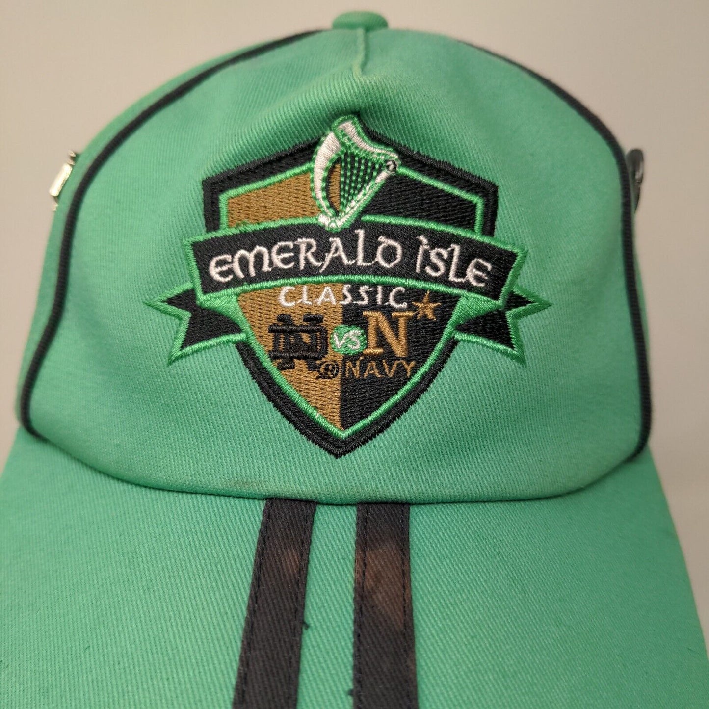 Lansdowne Men's Strapback Hat Green Adjustable Embroidered Logo Emerald Isle