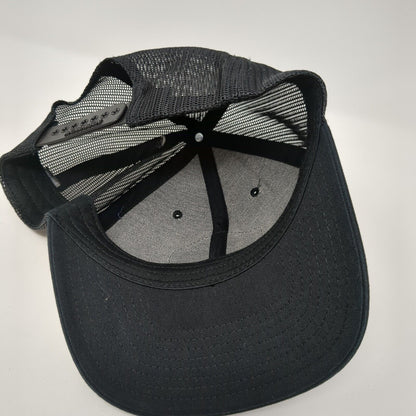 Good Time Charlie Patch Snapback Trucker Hat Black One Size Mesh Back