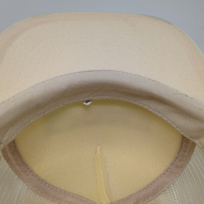 Otto Trucker Hat Beige One Size Pickett Equipment Mesh Snapback Rope Foam Hat