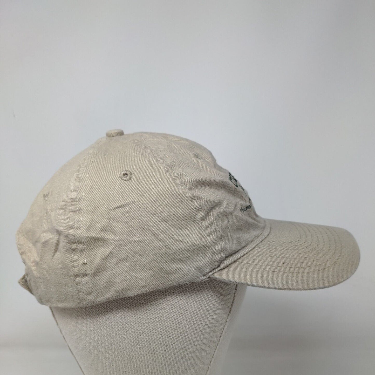 Tillman Furniture Strapback Hat Tan One Size Adjustable Embroidered Cotton