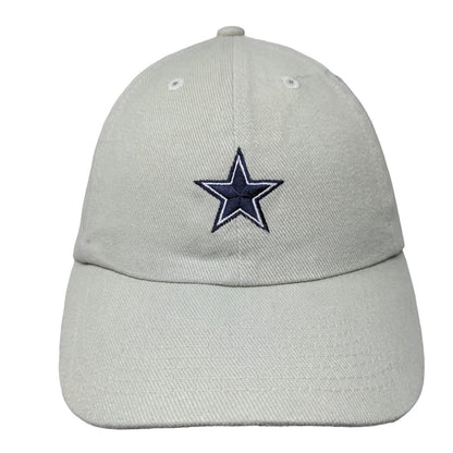 Dallas Cowboys Strapback Hat Tan OSFA Embroidered Logo Adjustable NFL