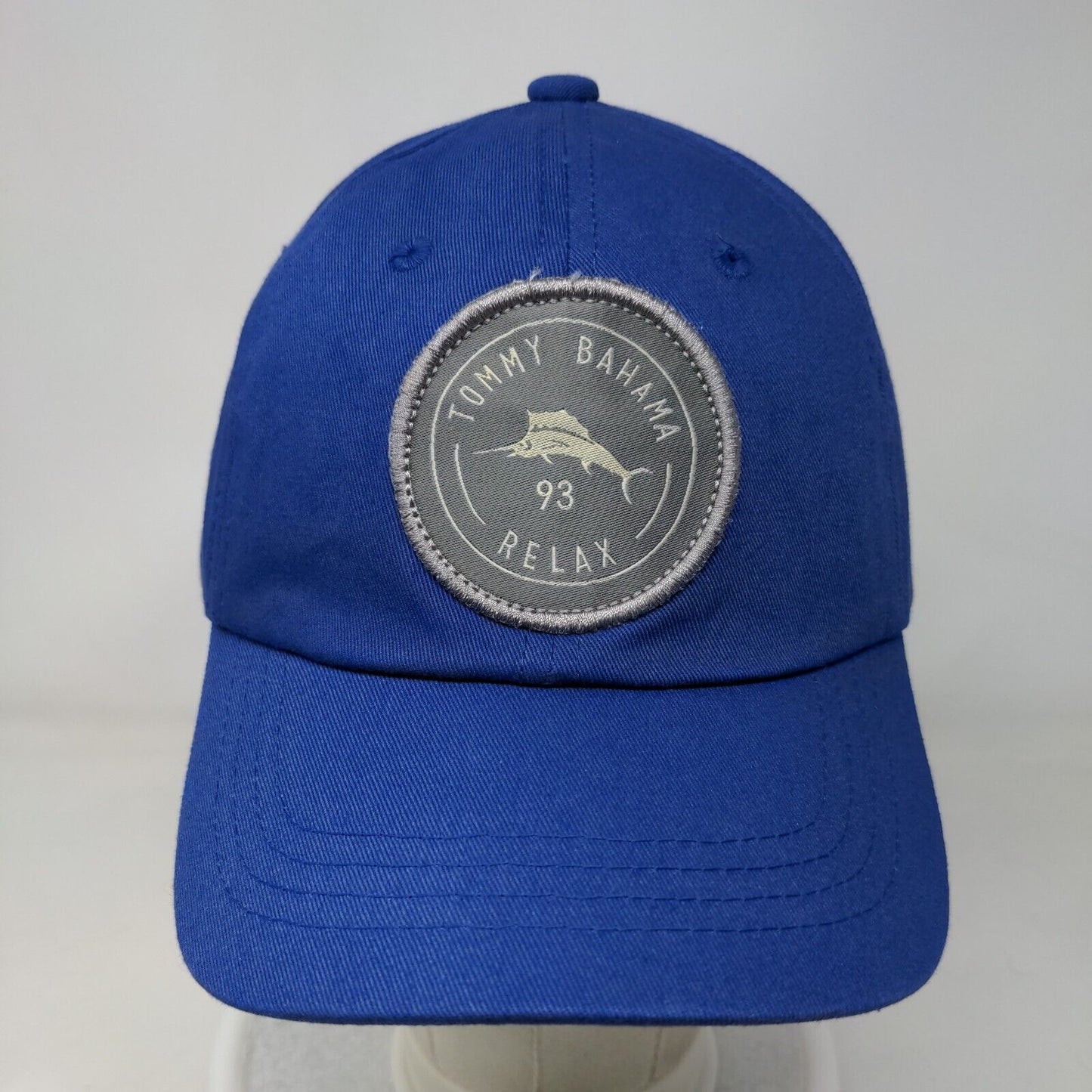 Tommy Bahama Relax 93 Slideback Hat Blue OSFM Adjustable 6 Panel Cotton