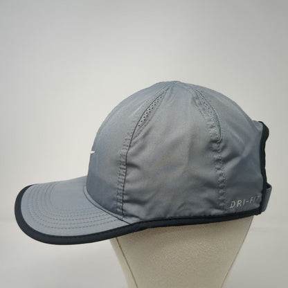 Nike Baseball Cap Gray One Size Dri-Fit Featherlight Strapback Recycled Hat
