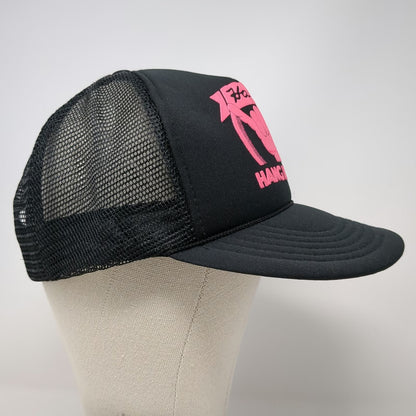 Hawaiian Headwear Trucker Hat Black OSFM Hawaii Hang Loose Shaka Mesh Snapback