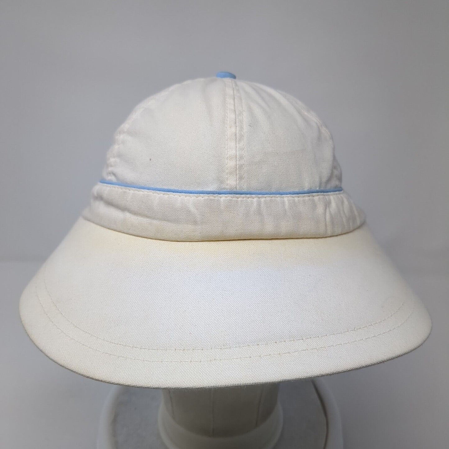 Disney Mickey Mouse Strapback Hat White One Size Adjustable Wide Brim
