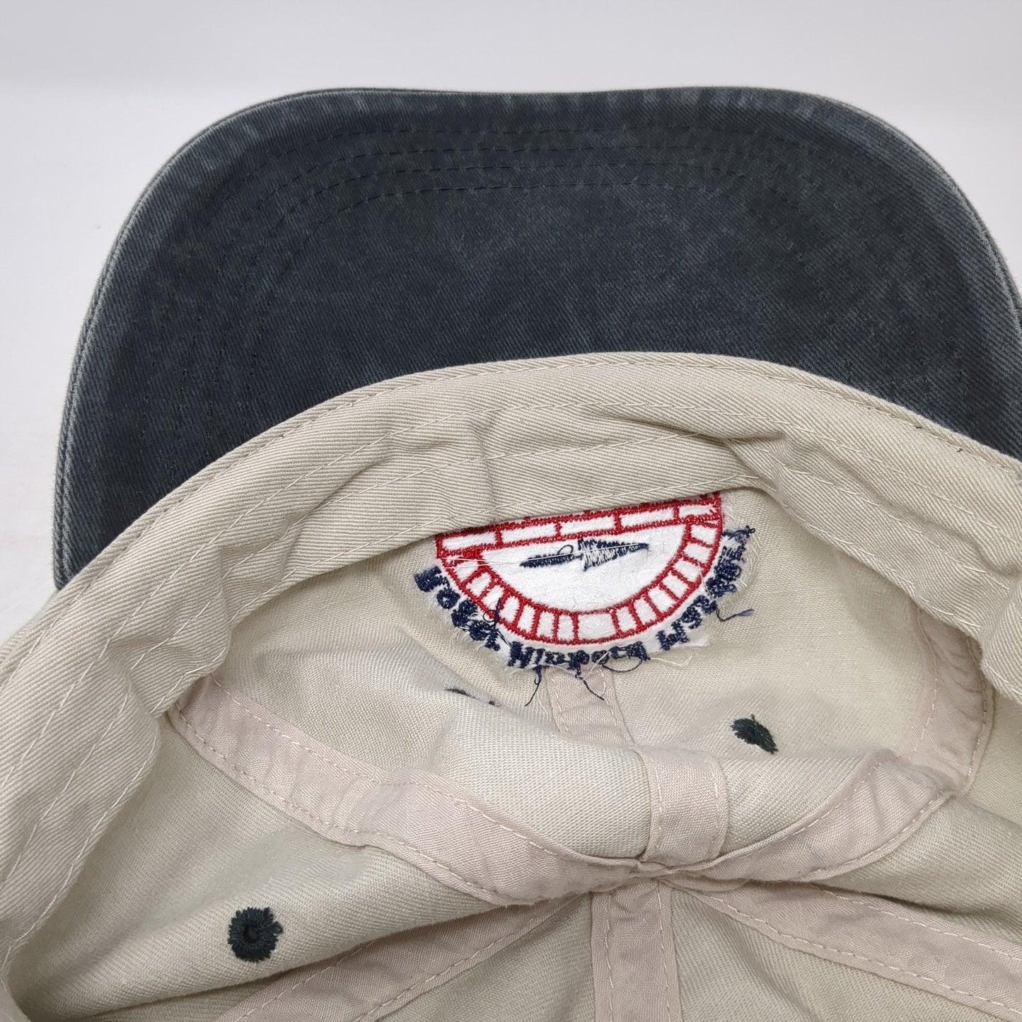 Roger Hibberd Masonry Baseball Cap Beige One Size Adjustable Embroidered Nissin
