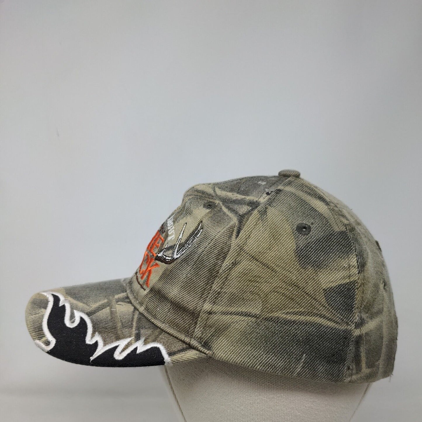 All About The Rack Strapback Hat Camo One Size Embroidered Adjustable