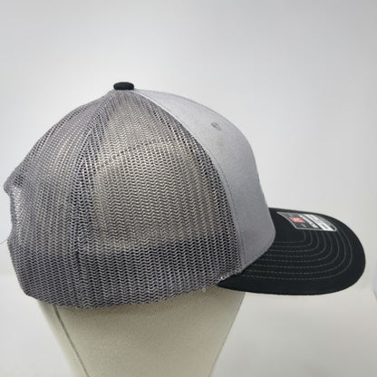Richardson Trucker Hat Gray One Size Mountain Waterworks Mesh Snapback Logo