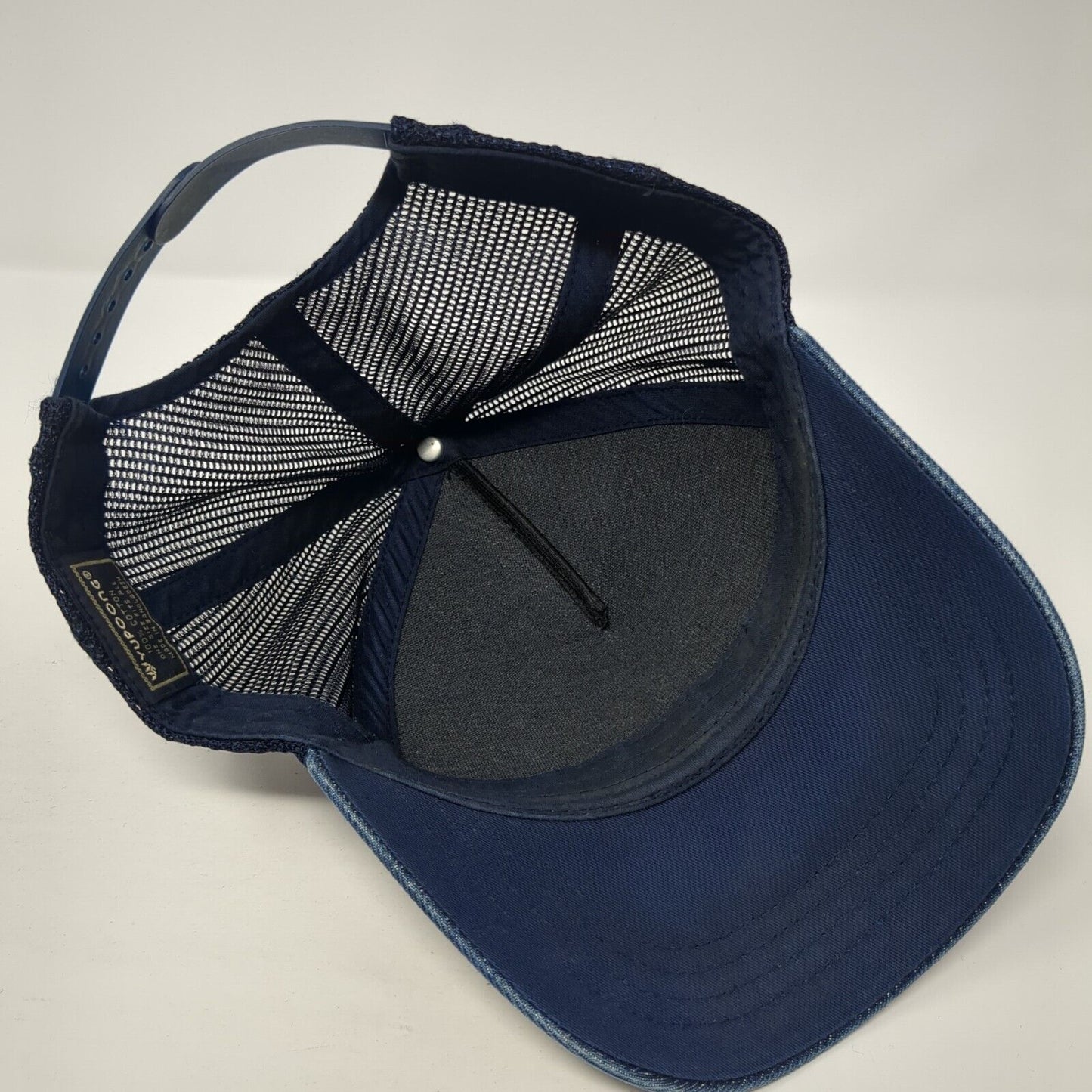 Dakine Snapback Mesh Back Trucker Hat Blue Denim One Size Yupoong