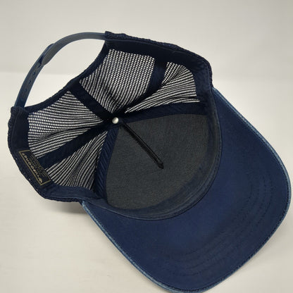 Dakine Snapback Mesh Back Trucker Hat Blue Denim One Size Yupoong
