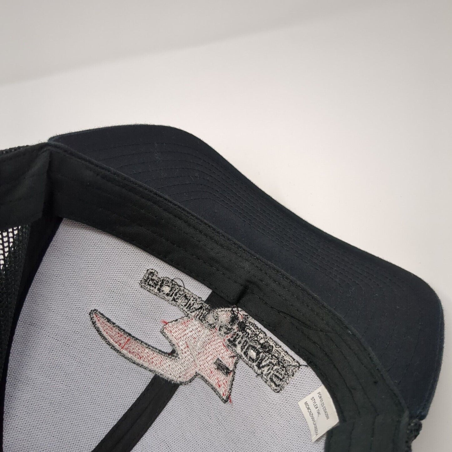 Foundations & Flat Work Snapback Trucker Hat Black OS Mesh Back Pacific Headwear