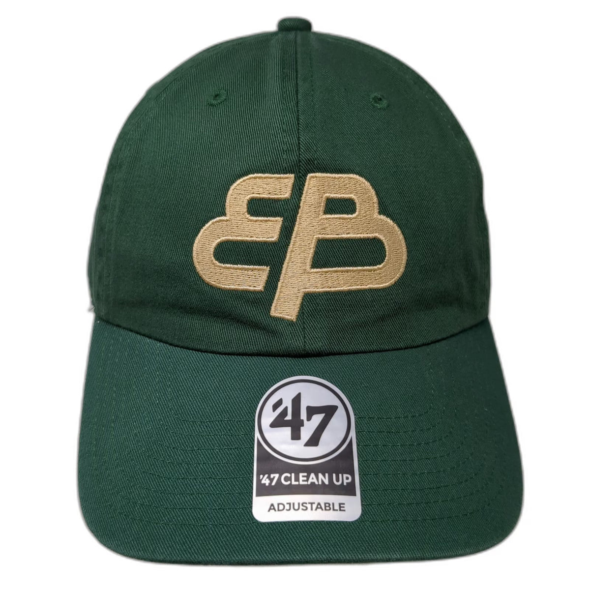 '47 Green One Size Baseball Cap Enterprise Bank EB Logo Adjustable Cotton Hat