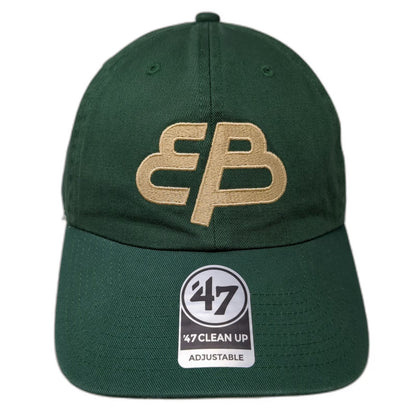 '47 Green One Size Baseball Cap Enterprise Bank EB Logo Adjustable Cotton Hat
