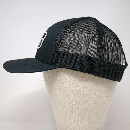 Richardson Trucker Hat Black One Size Carls Cycle Sales Mesh Snapback Patch Logo
