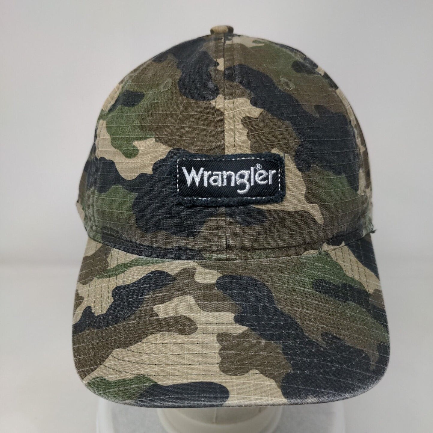 Wrangler Slideback Hat Camouflage OSFM Adjustable Embroidered Vented Holes
