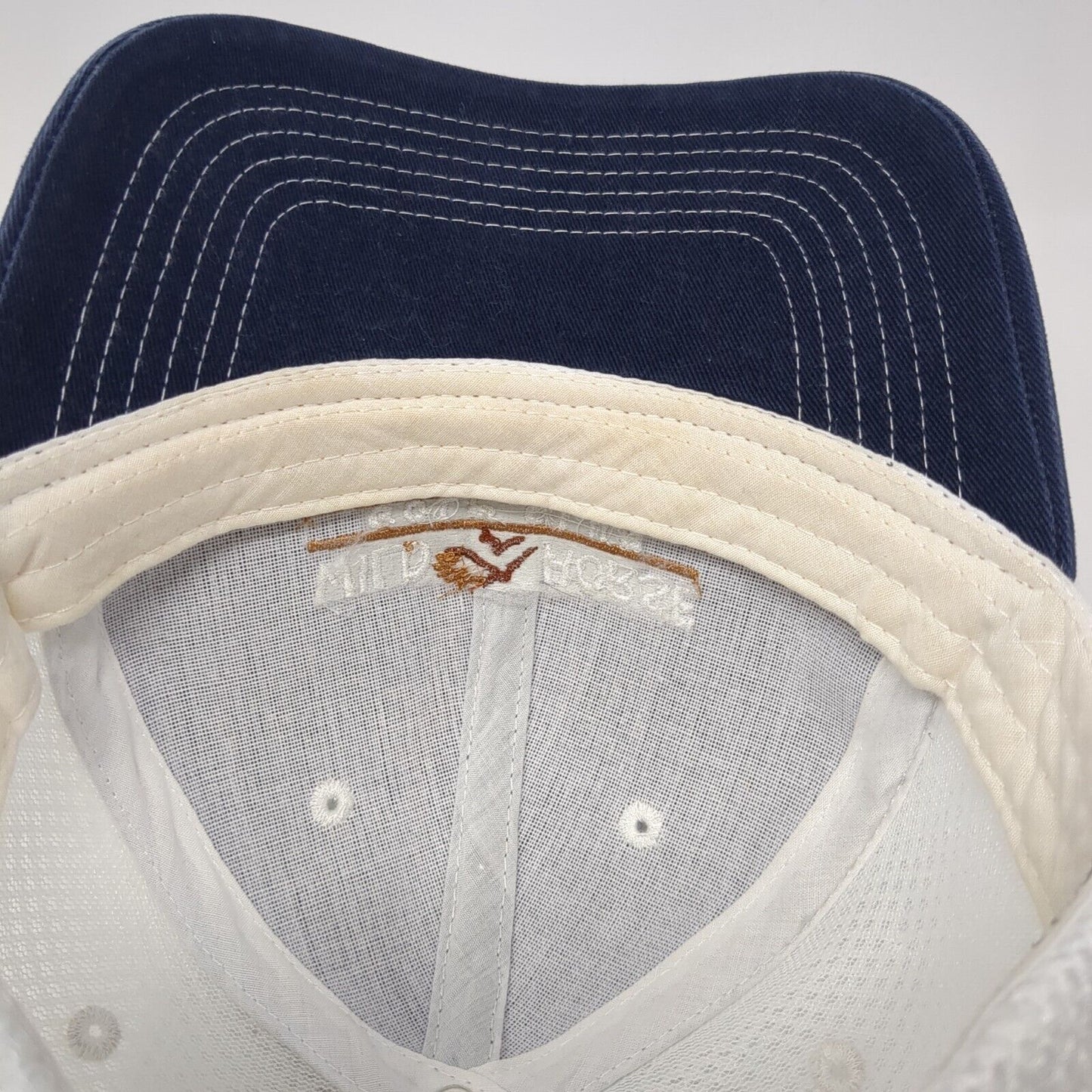 Wild Horse Golf Club Slideback Trucker Hat Blue OS Adjustable Mesh Cap America