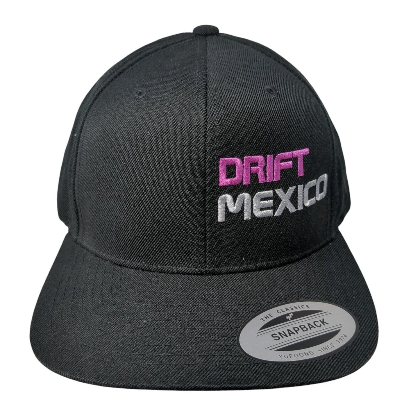 Drift Mexico Snapback Hat Black One Size The Classics Yupoong 6 Panel