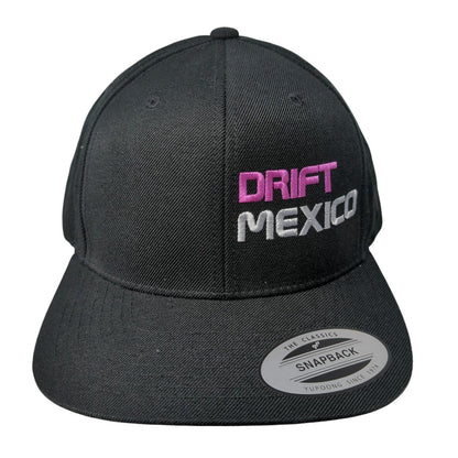 Drift Mexico Snapback Hat Black One Size The Classics Yupoong 6 Panel