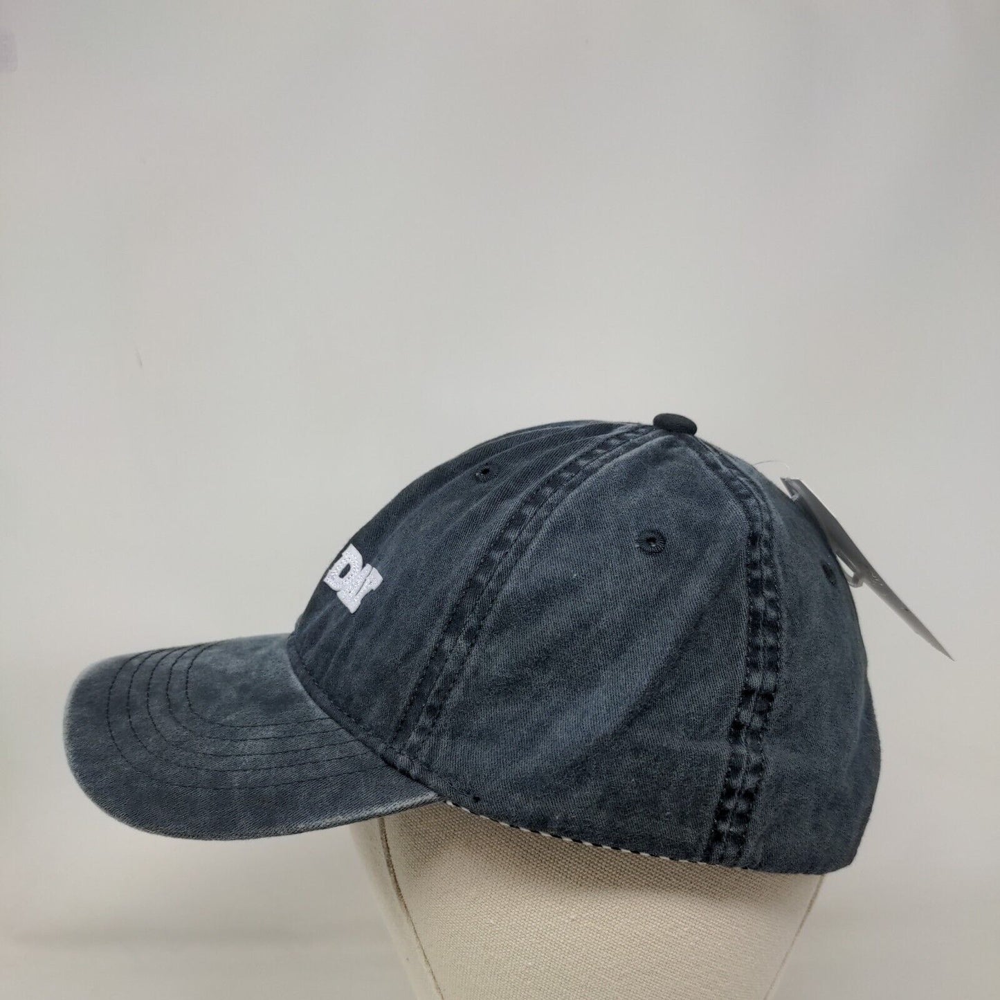 Game Day Slideback Hat Grey OSFM Adjustable Leather Strap 6 Panel W/Tags
