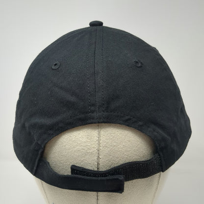Baseball Cap Black One Size Winnipesaukee NH Crossed Oars Strapback Cotton Hat