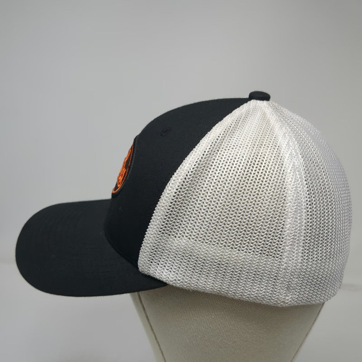 Flexfit Baseball Cap Black One Size Ritchie Bros Mesh Back Patch Hat Yupoong