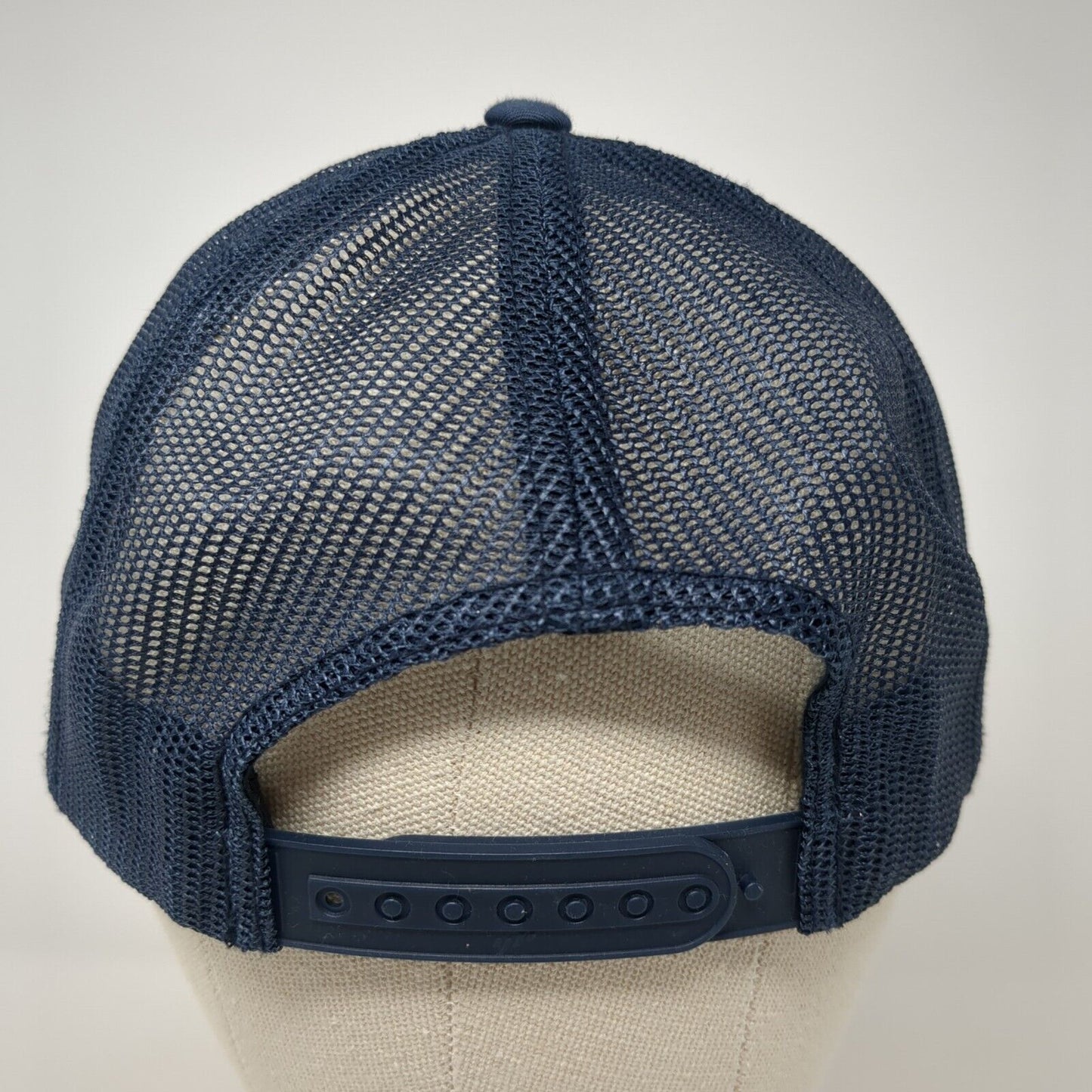 Drink Local Brew Snapback Mesh Back Trucker Hat Blue OSFA Yupoong