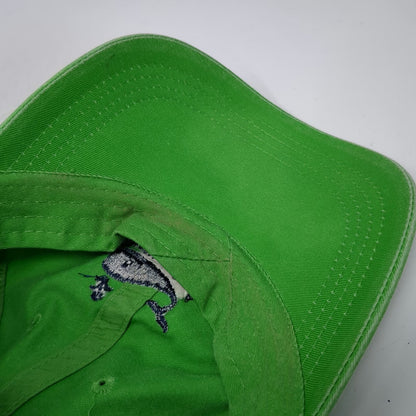 Kate Lord Baseball Cap Green One Size Whale Newport RI Slideback Cotton Hat