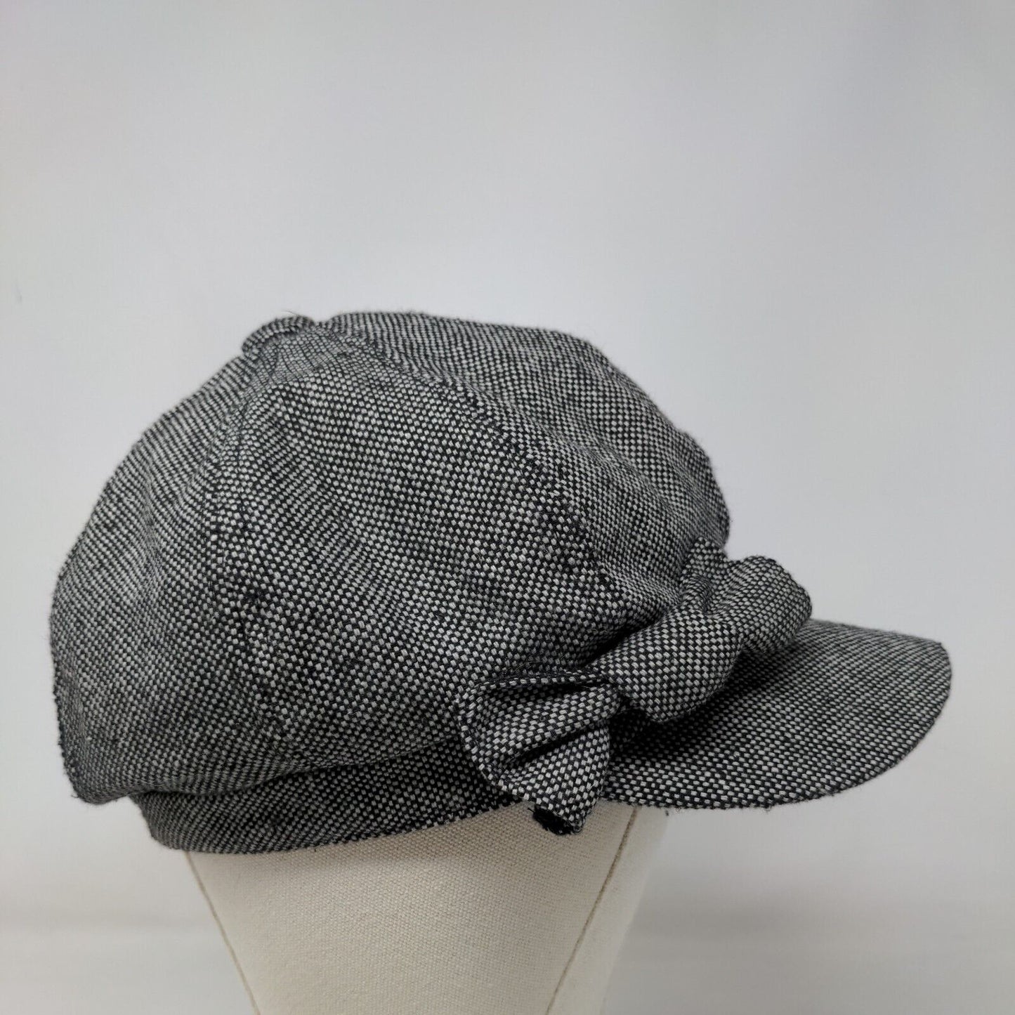 Payless Newsboy Pressboy Hat Cap Multicolor One Size Bow Blank