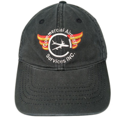 Drift Creek Outdoors Baseball Cap Black OSFM Commercial Aircraft Services hat