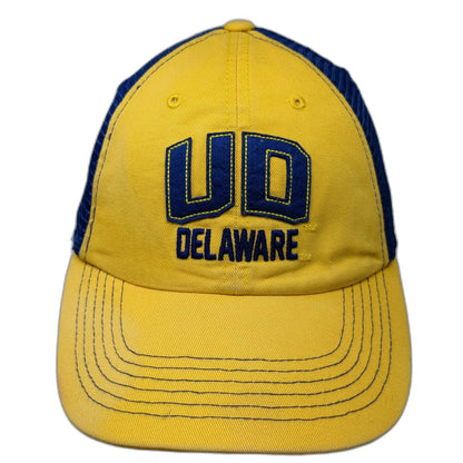 Delaware NCAA Top of the World Trucker Hat Yellow Blue One Size Snapback Mesh