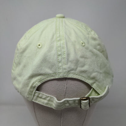 Unbranded Slideback Hat Green OSFM Adjustable 6 Panel Vent Holes Blank