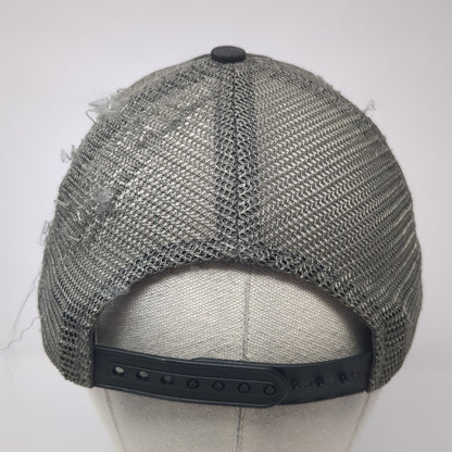 Idaho Snapback Trucker Hat Black OS Adjustable Mesh Back Arcadian Outfitters