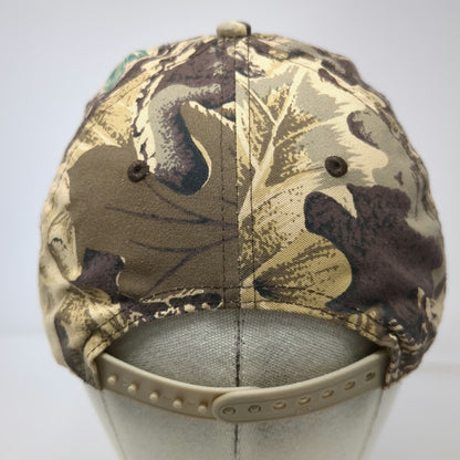 Quality Go USA Snapback Hat Green One Size Les Schwab Tires Camo Logo Outdoor