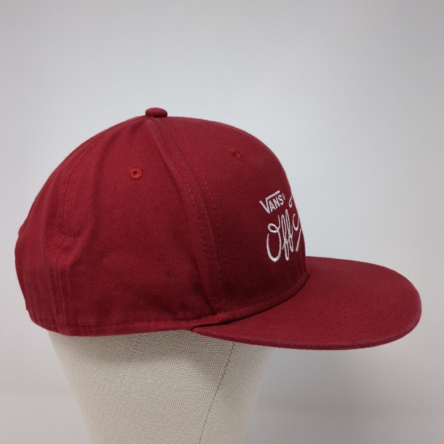Vans Off The Wall Since 1968 Snapback Hat Red One Size Adjustable Embroidered