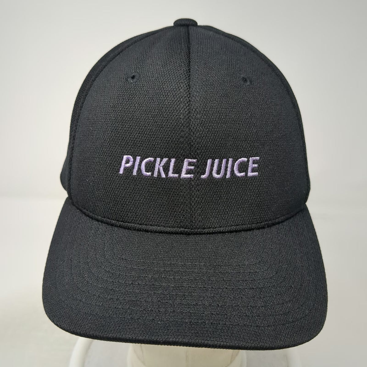 Flexfit Pickle Juice Baseball Cap Black Purple XL Stretch Hat Yupoong Polyester