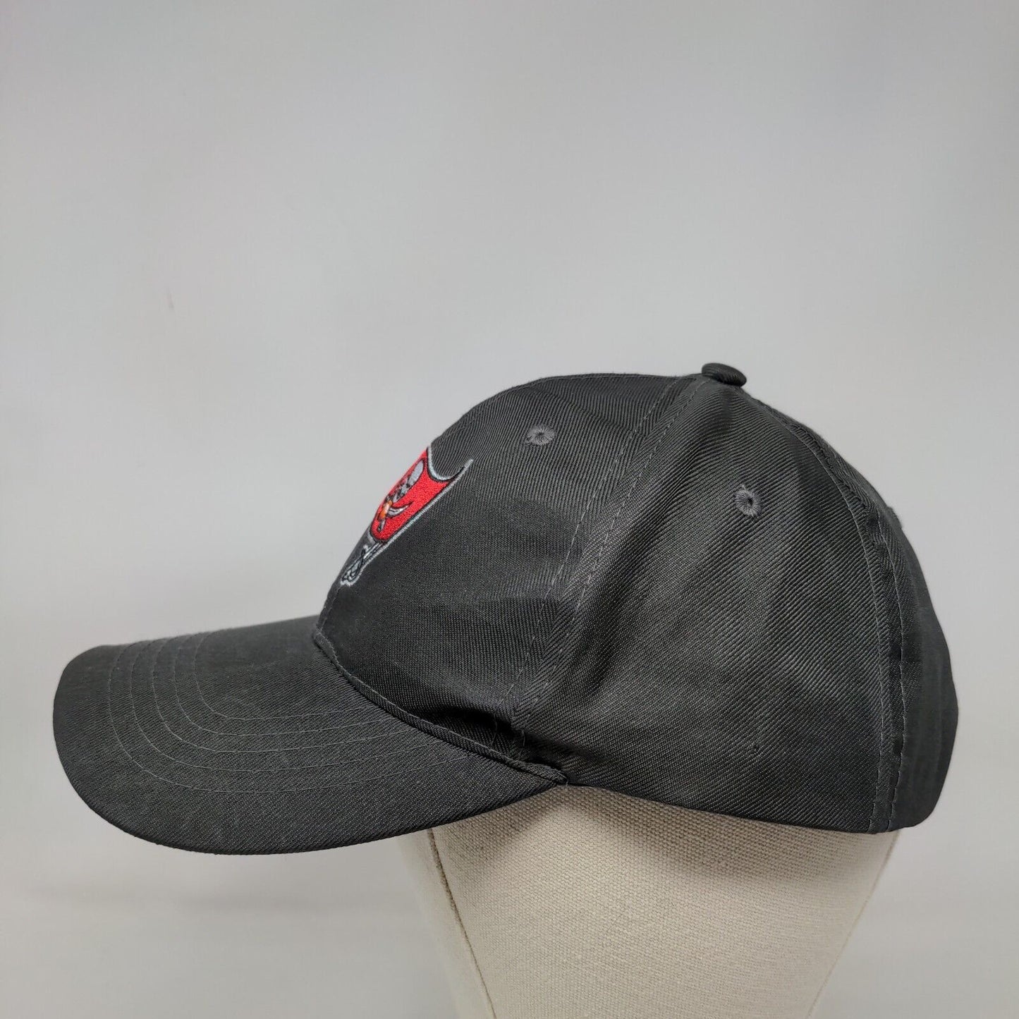 Tampa Bay Buccaneers Strapback Hat Gray Embroidered Logo Raymond James