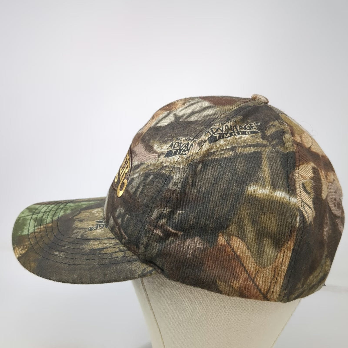 Takgear Snapback Hat Brown Camo Weaver Leather One Size Quilted Lining Cotton