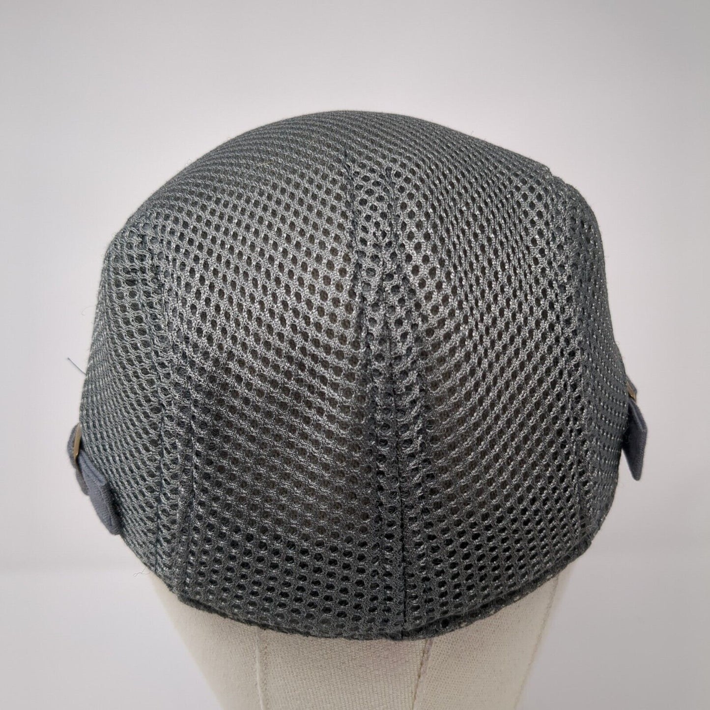 Unbranded Flat Cap Gray One Size Adjustable Mesh Breathable Blank