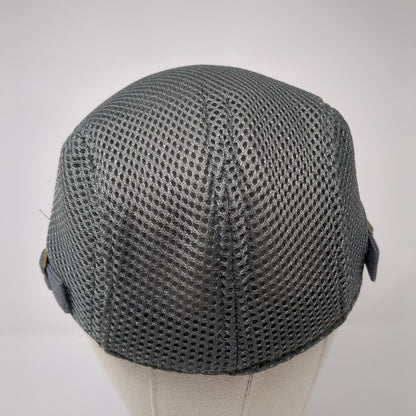 Unbranded Flat Cap Gray One Size Adjustable Mesh Breathable Blank
