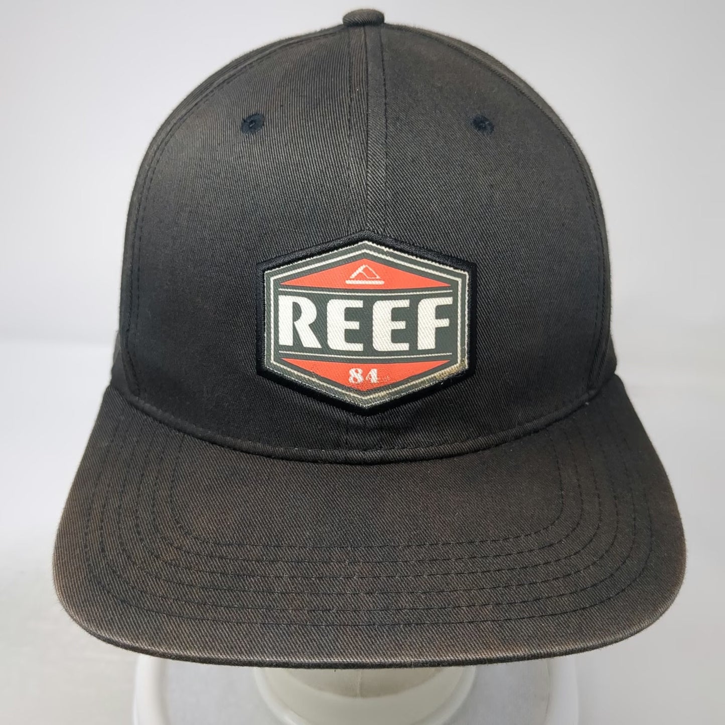 Reef Snapback Gray One Size Hat Cotton Patch 84 Structured Logo Surf Beach Life