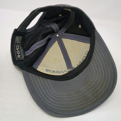Ahead Gray Baseball Cap One Size Bombardier Challenger Logo Strapback Hat Mesh