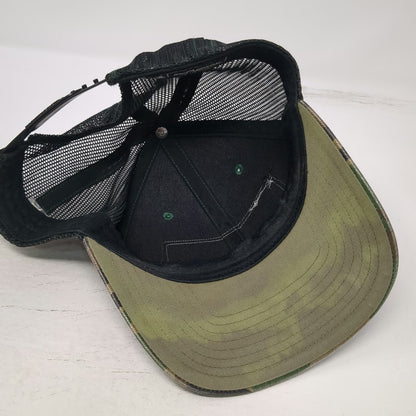 Richardson Trucker Hat Green Camo One Size Jim Dandy Brewing Snapback Mesh