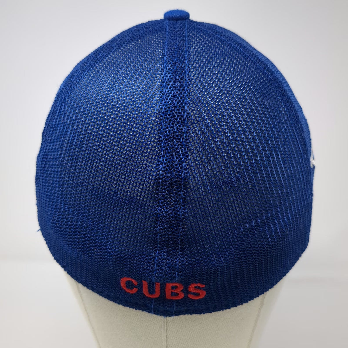 Chicago Cubs MLB New Era Baseball Cap Blue L Mesh Back Stretch Fit 39THIRTY Hat
