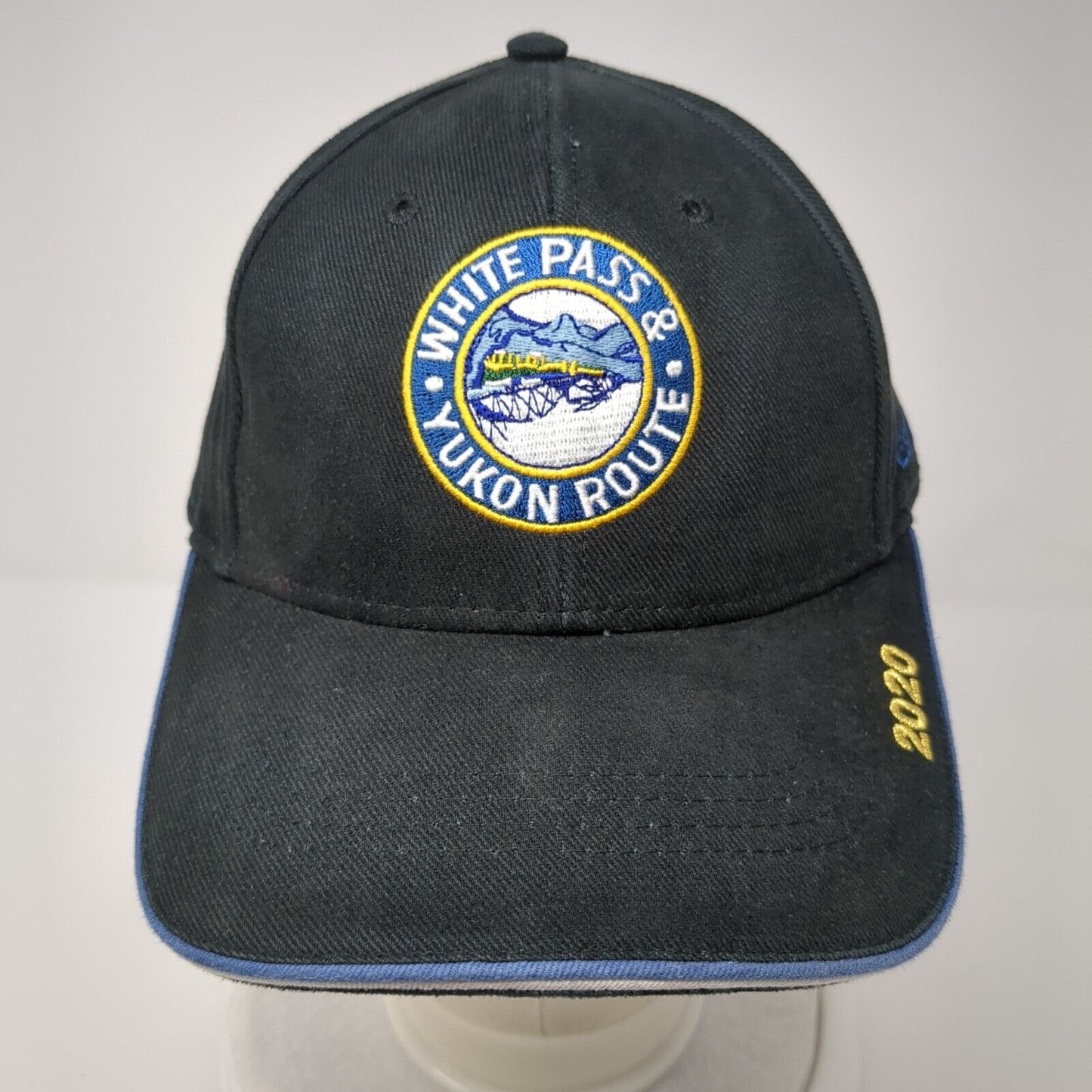 White Pass & Yukon Route 2020 Strapback Hat Black One Size Skagway Alaska