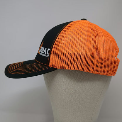 Outdoor Cap Trucker Hat Black Orange One Size Mesh Snapback JMAC Resources Work