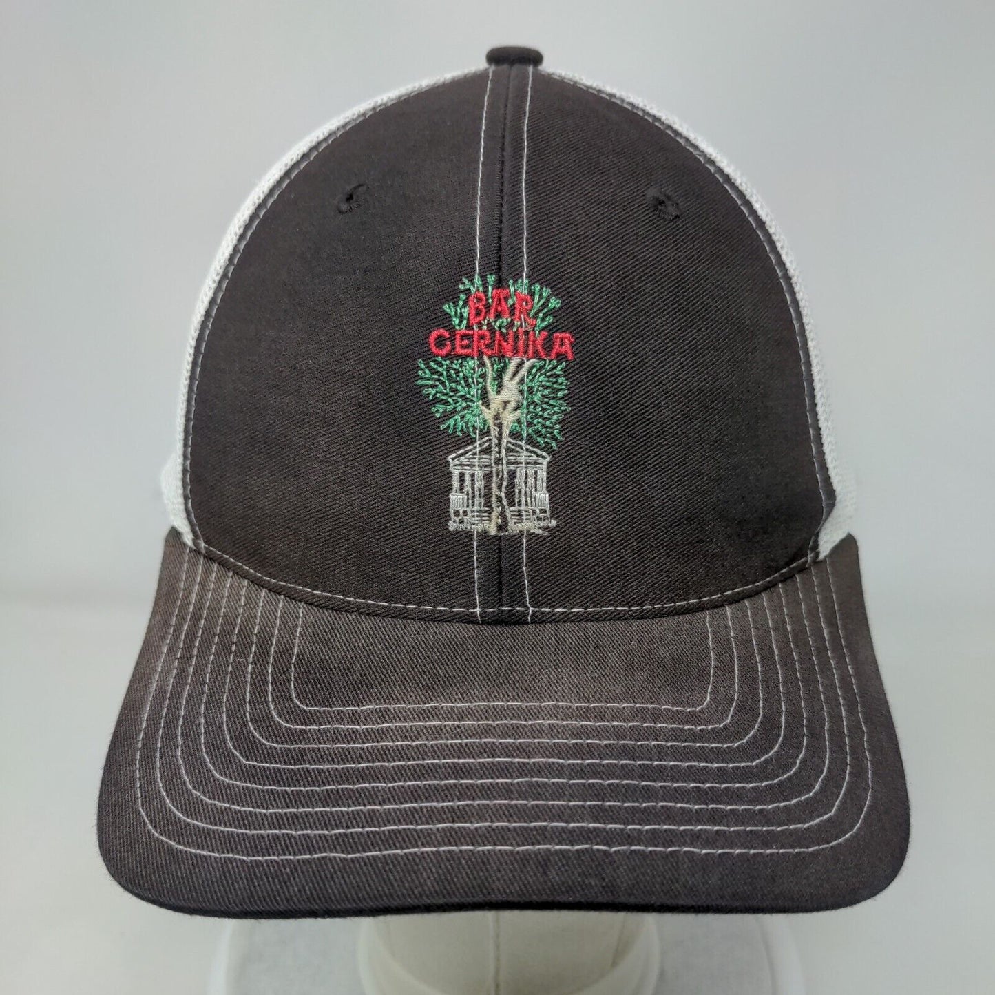 Bar Gernika Snapback Mesh Back Trucker Hat Black Adjustable Richardson