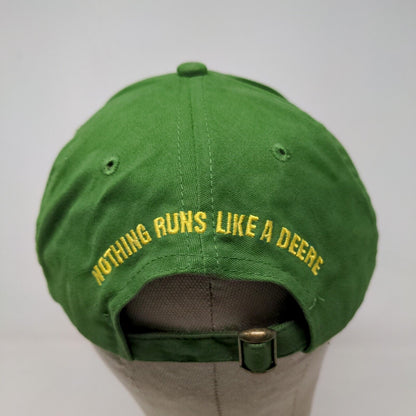 Cary Francis Group Men's Slideback Hat Green OSFA Embroidered John Deere Logo