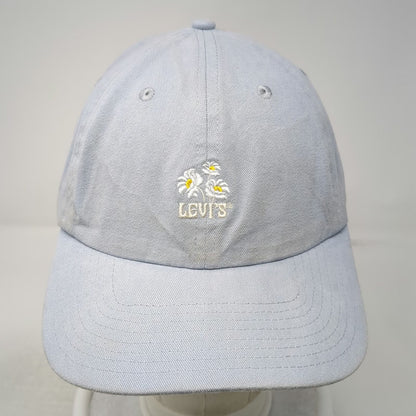 Levi's Baseball Cap Blue One Size Floral Daisy Cotton Slideback Adjustable Hat