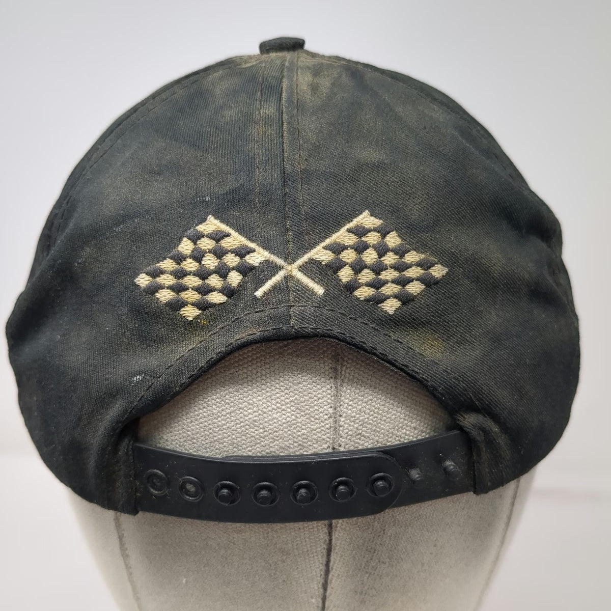 Graffiti 5 Panel Black Hat One Size AMSOIL Series 2000 Racing Rope Snapback